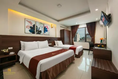 Dreibettzimmer mit Aussicht — Quang Chung Hotel Le Van Thiem